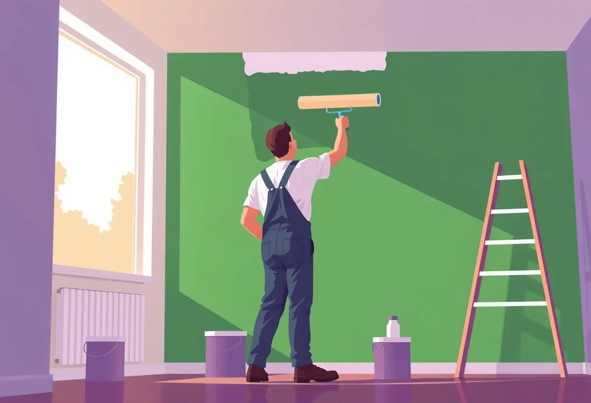 Peintre Viroflay 78220 en intervention sur un chantier